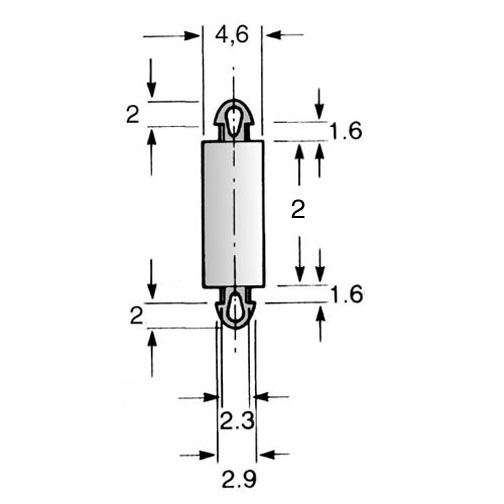 PCB Support 2.0 | ø2.5 | ø2.5 Polyamide 6.6 natural