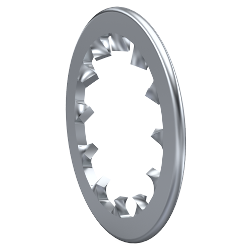 Toothed Lock Washer DIN6797 J Ø3.2/6.0 x 0.4 Galvanized Spring Steel
