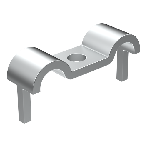 Cable Clamp One-Sided Fastening Ø 5.0 | Hole Ø 3.2 | Galvanized Steel