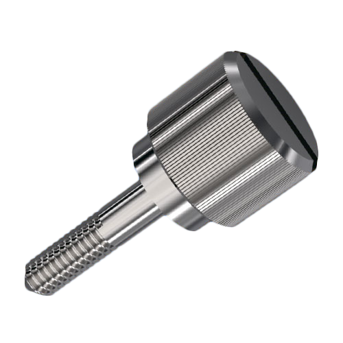 Knurled Thumb Screw M2.5x10.8 A1 Stainless Steel Vertical Knurl