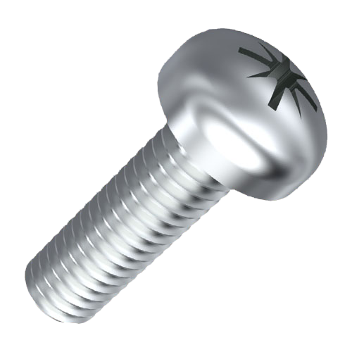 Flat Head Screw ISO7045 M4x18 A4 Plain Stainless Steel Pozi Pan Head