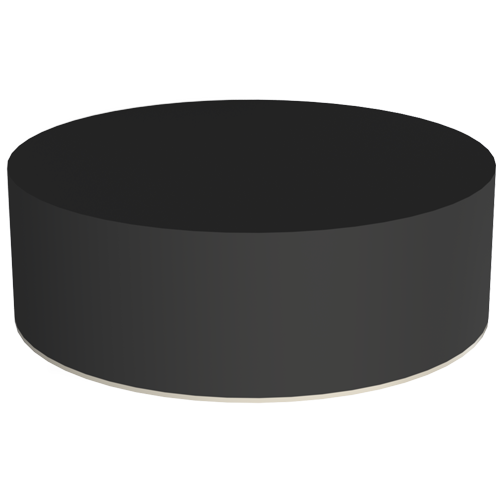 Self-Adhesive Bumper Ø25.0x3.2 PUR black
