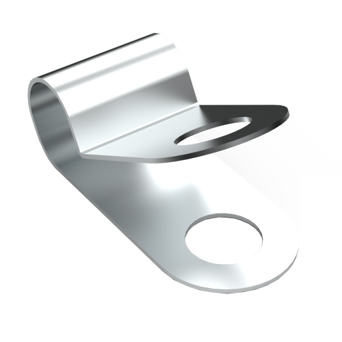 Cable Clamp One-Sided Fastening Ø 9.5 | Hole Ø 5.2 | Galvanized Steel