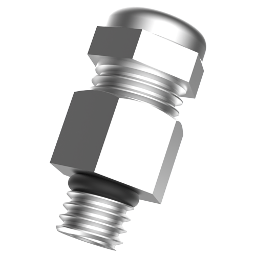 Cable Gland M8x1 Brass nickel with O-Ring