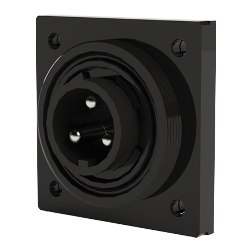 Flange Connector 3pole IP68 max. 10A-250V