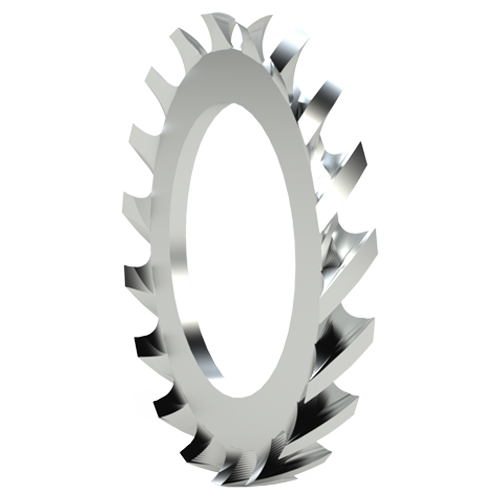Serrated Washer DIN6798 A Ø2.3/5.0 x 0.4 Galvanized Spring Steel