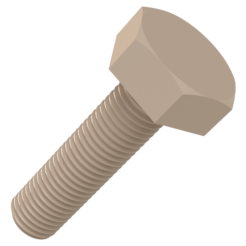 Hexagonal Screw M8x25 PEEK brown Hexagon