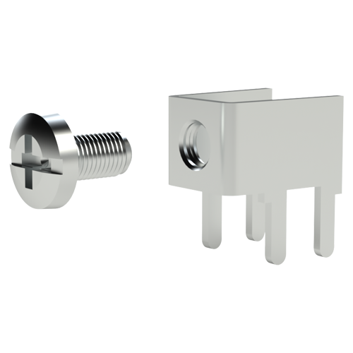 PC Mount Screw Terminal UNC6-32 Brass tinned - max. current 15A