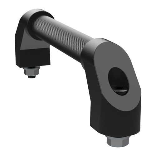 Handle 300/330mm M8 Alu,with black plastic cover
