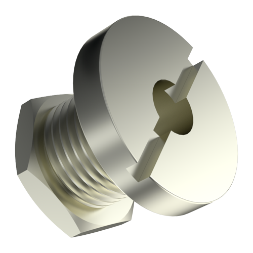 Threaded Bush M10/13,5x10,5x0,75 Brass nickel pl.