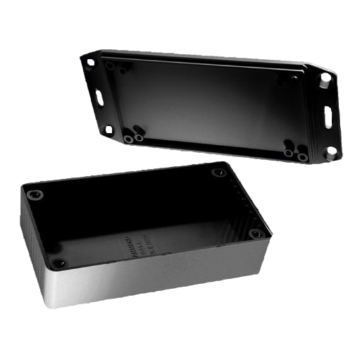 Black ABS Enclosure 1591 Series w/ flanged lid