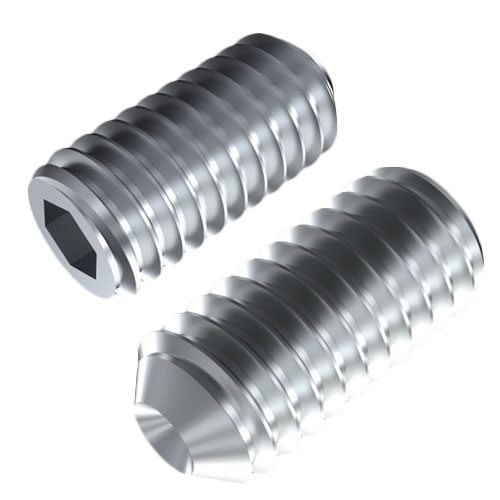 Set Screw DIN916/ISO4029 M2.5x3 ST-A2 Stainless Hex Socket Cup Point