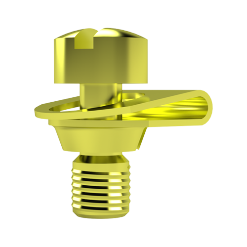 U-Clip + screw UNC-4/40x6.4mm Supplied unassembled/Steel,zinc pl.