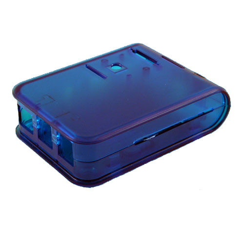 Raspberry Pi Case: Model B+ und 2B transluzent blau