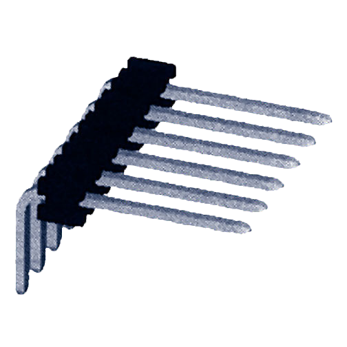 Pin Header 1x 40-pole angled Phosphorbronze,tinned