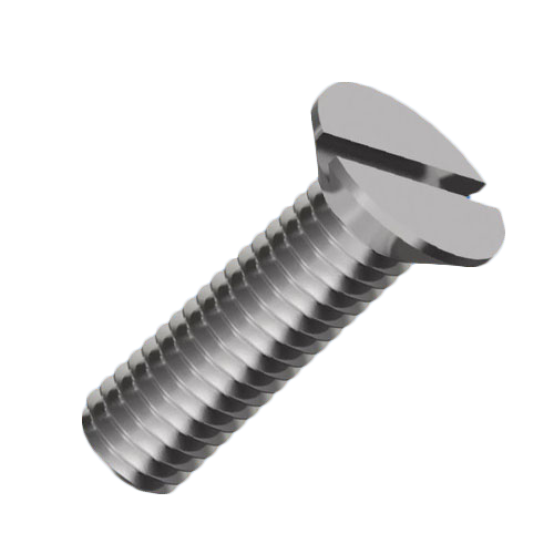 Galvanized Steel countersunk screw M1.6 with slot