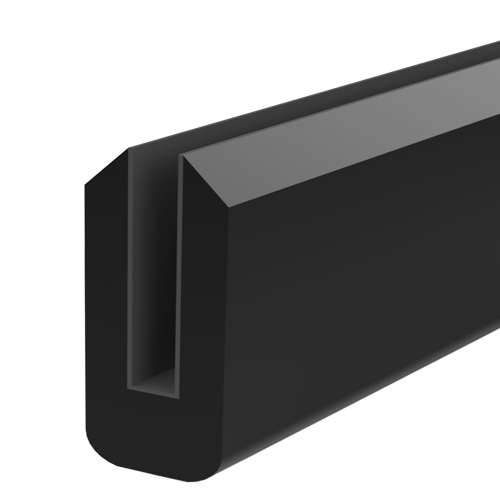 Kantenschutz wärmeschrumpfend 0,6mm Polyolefin,schwarz/1,2m