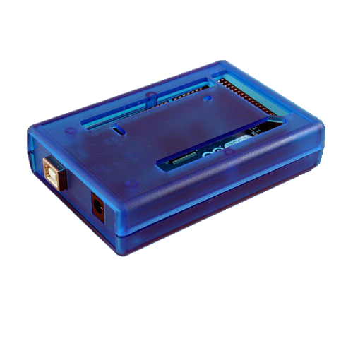 Gehäuse für Arduino Mega 2560 / transluzent blau