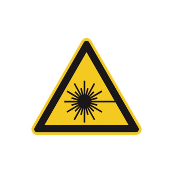 Warnschild Warnung vor Laserstrahl
