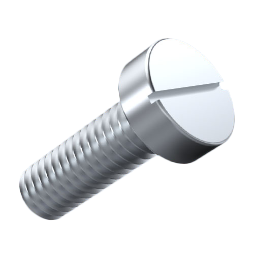 Slotted cheese head screw M3, nickel-plated