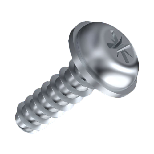 Self-Tapping Screw for Plastic 3x8 PT Galv. Q&T Steel Pozi Raised CSK Slotted