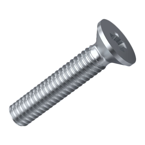 Countersunk Screw ISO7046 M2x8 A2 Plain Stainless Steel Cross Recessed